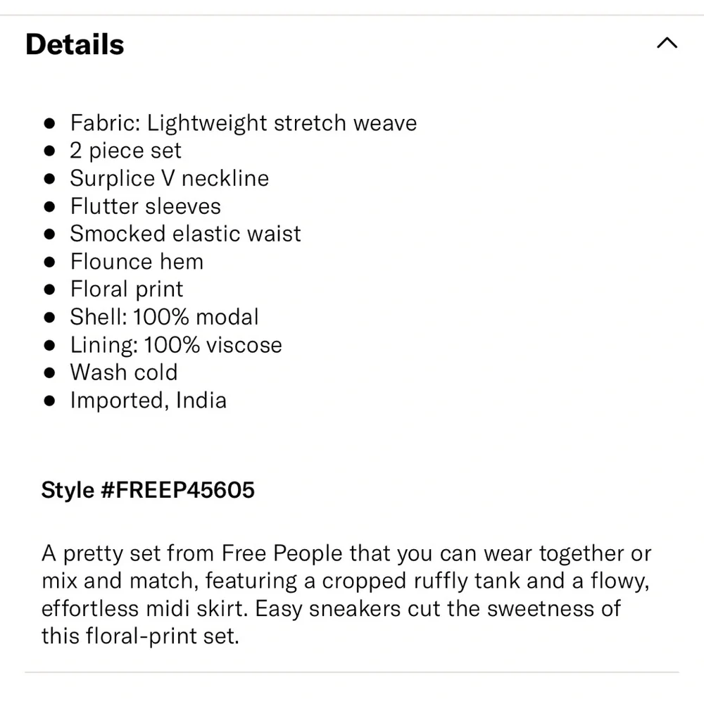 Free People Pretty Daze Floral Set | Size XS - Picture 6 of 16